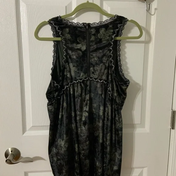 Vintage Dressy Racerback Hi Lo Tank Floral Oversized Size Large - Picture 7 of 9